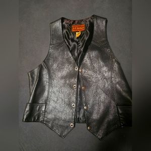 Women's small J&A leathers vest